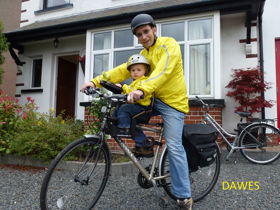 Dawes1 Man on a bike with a child